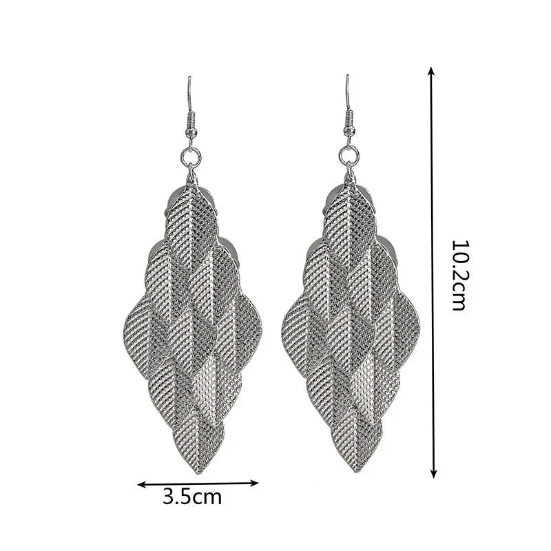 Women's Leaf Drop Earrings 