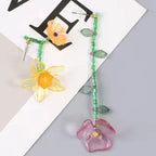 Boho-Style Flower Drop Earrings