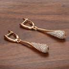 Women's Zircon Water Drop Dangle Earrings