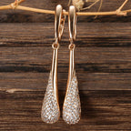Women's Zircon Water Drop Dangle Earrings