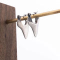 Dangling Earrings Inlaid with Shark Tooth