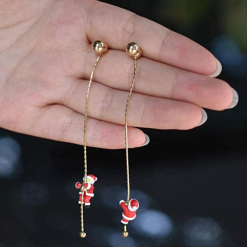 Santa Claus Dangle Earrings