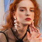 Dangling Pearl Earrings