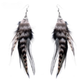 Peacock Feather Drop Earrings