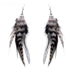 Peacock Feather Drop Earrings