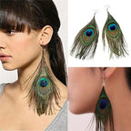 Pan Feather Dangle Earrings