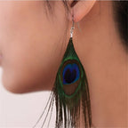 Pan Feather Dangle Earrings