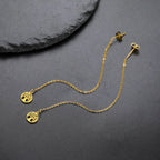 Tree of Life Drop Earrings for Women gold
