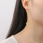 Tree of Life Drop Earrings for Women gold