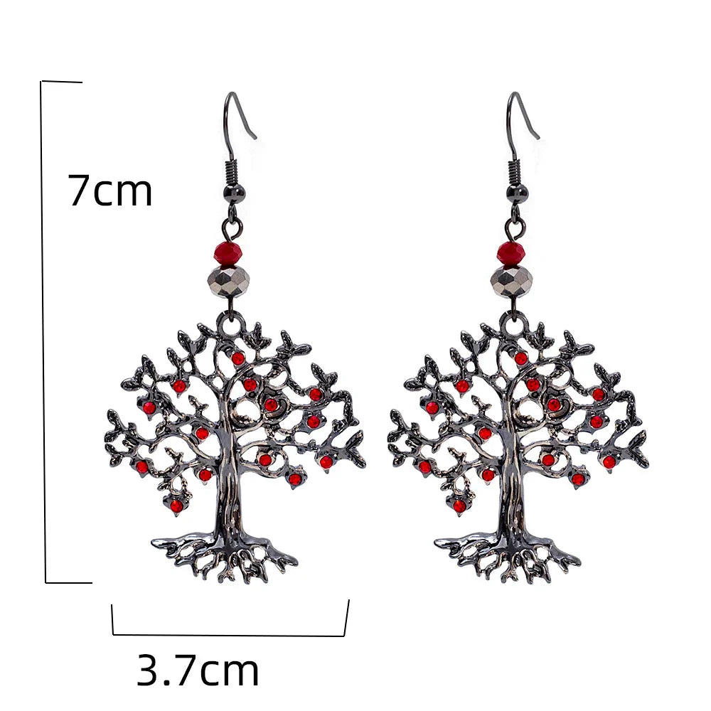 Women's Dangle Earrings Tree of Life