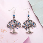 Blue Tree of Life Women's Dangle Earrings