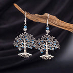 Blue Tree of Life Women's Dangle Earrings