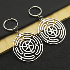 Hecate's Wheel Strophalos Drop Earrings for Women
