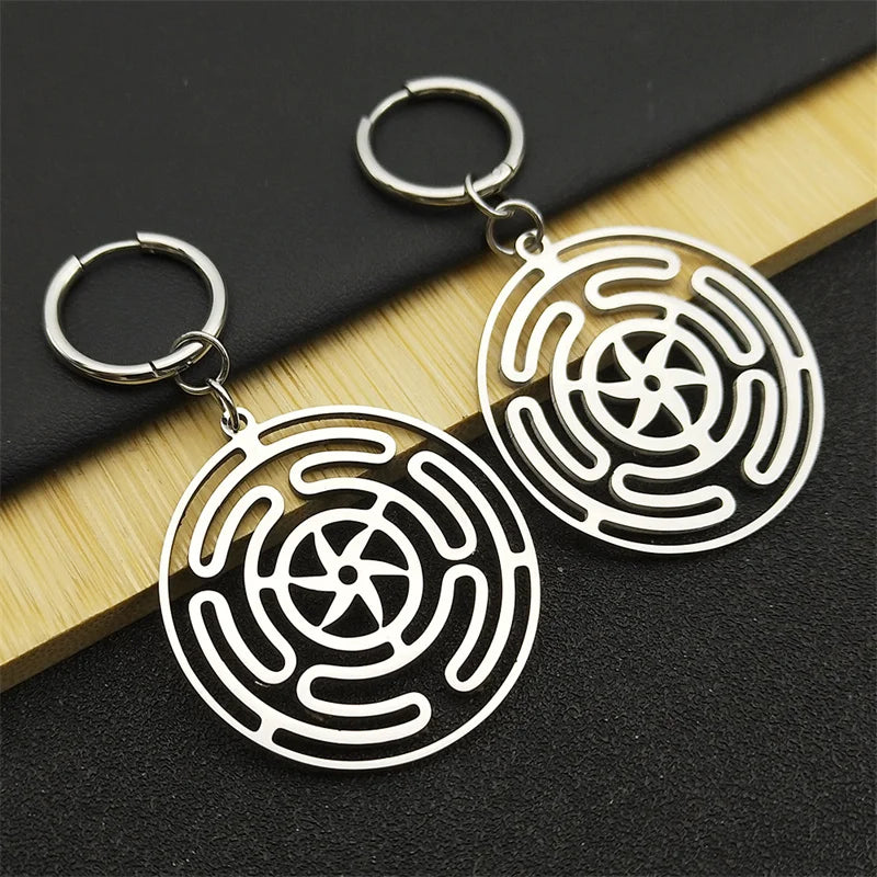 Hecate's Wheel Strophalos Drop Earrings for Women
