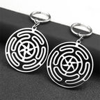Hecate's Wheel Strophalos Drop Earrings for Women