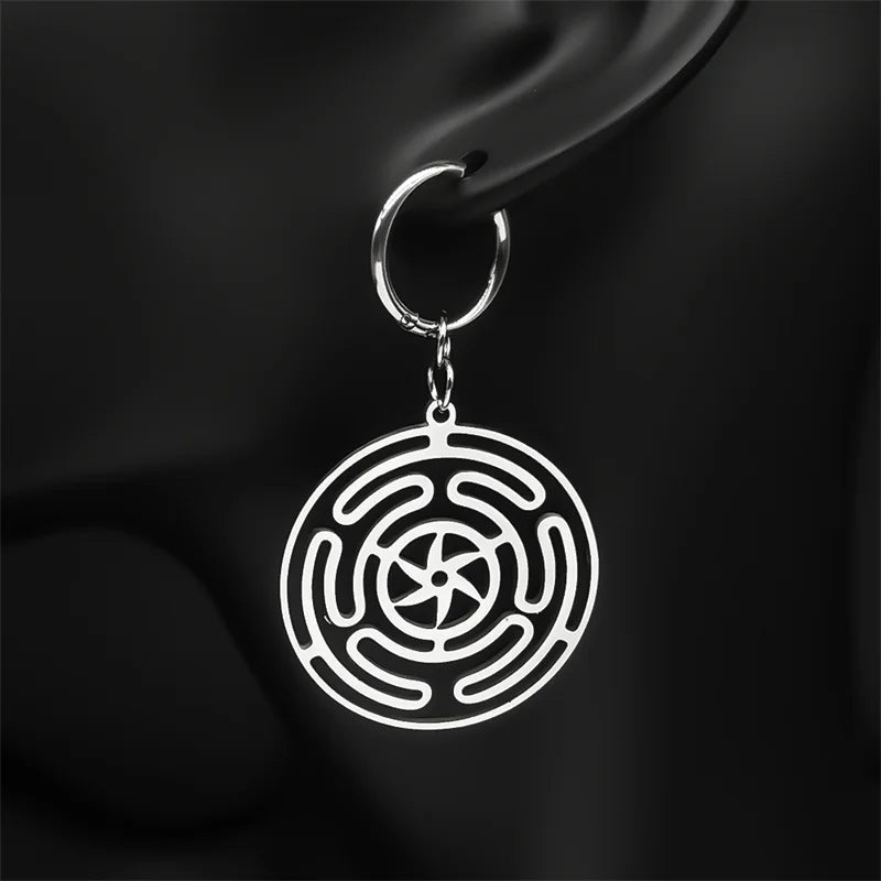 Hecate's Wheel Strophalos Drop Earrings for Women