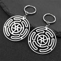 Hecate's Wheel Strophalos Drop Earrings for Women