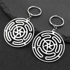 Hecate's Wheel Strophalos Drop Earrings for Women