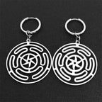 Hecate's Wheel Strophalos Drop Earrings for Women
