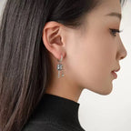 Buddhist Prayer Wheel Dangle Earrings