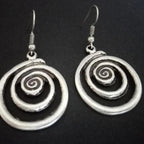 Women's Spiral Dangle Earrings 