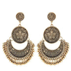 Bohemian Baroque Style Dangle Earrings rose gold