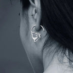 Silver Skull Drop Earrings for Men or Women