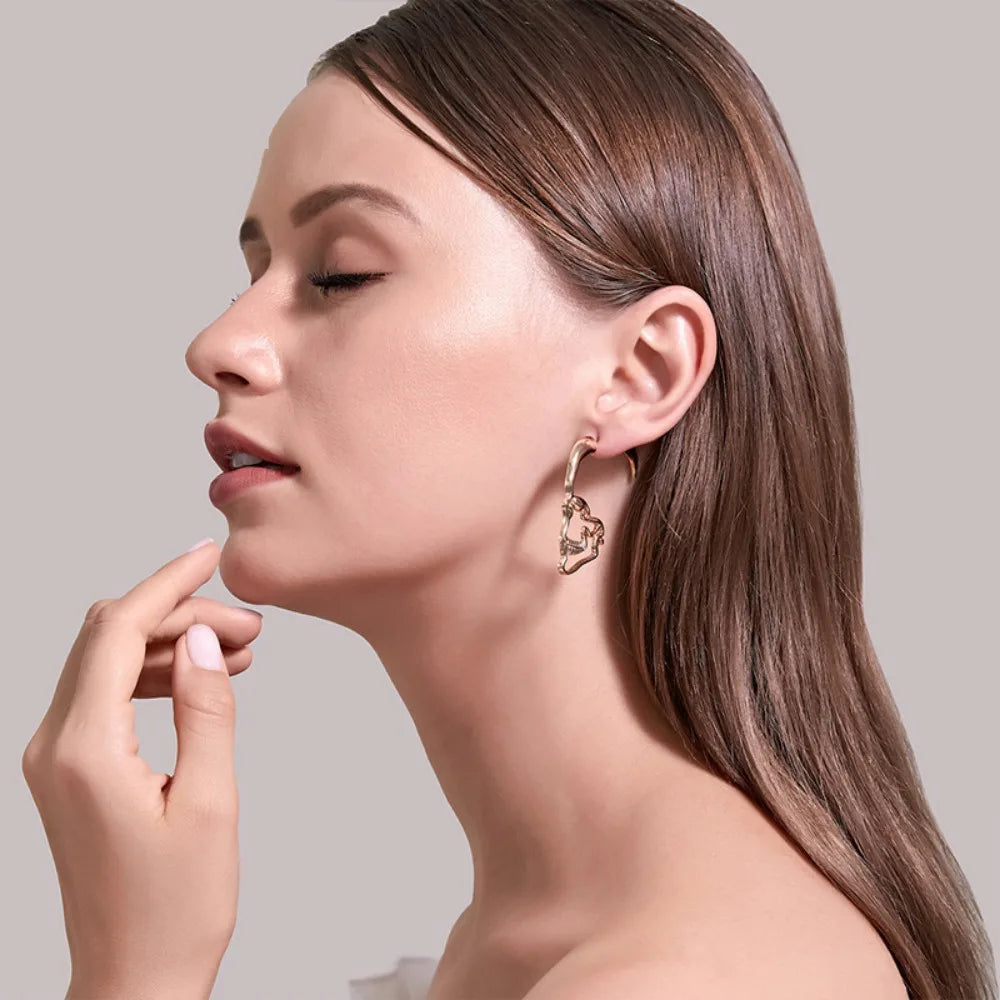 Silver Skull Drop Earrings for Men or Women