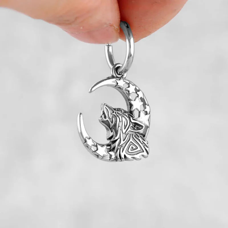Viking Fenrir Drop Earrings