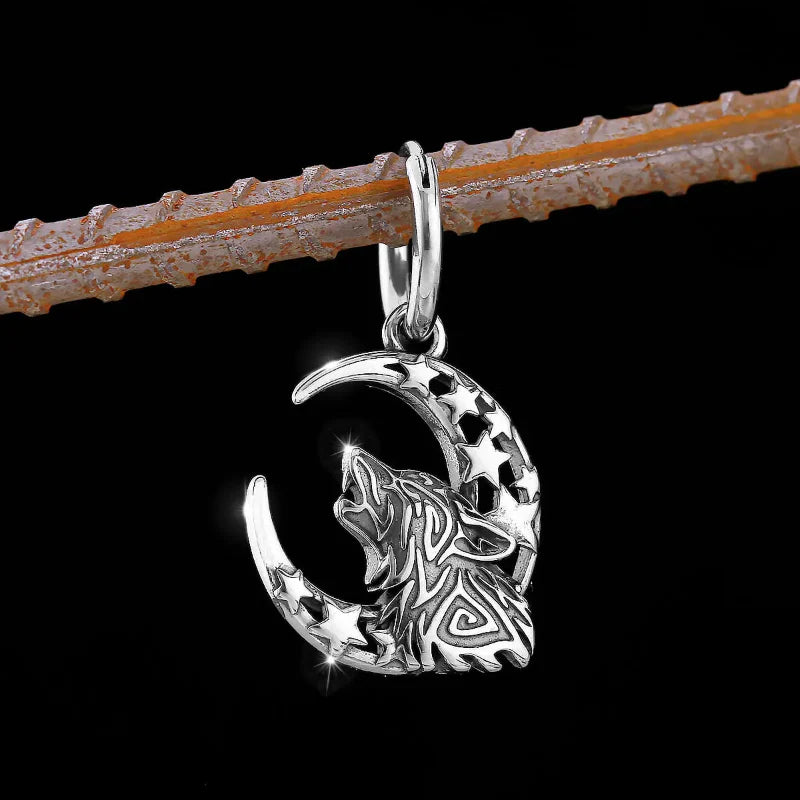 Viking Fenrir Drop Earrings