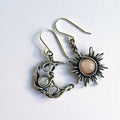 Women's Sun Moon Earrings Celestial