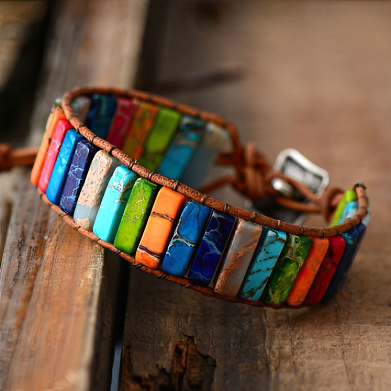 7 Chakras Bracelet Real Stones