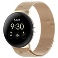Magnetic Milanese Stainless Steel Bracelet for Smartwatch Google Pixel Watch 1 & 2 champagne