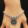 Wiccan Pentacle Witchcraft Stainless Steel Bracelet Chain