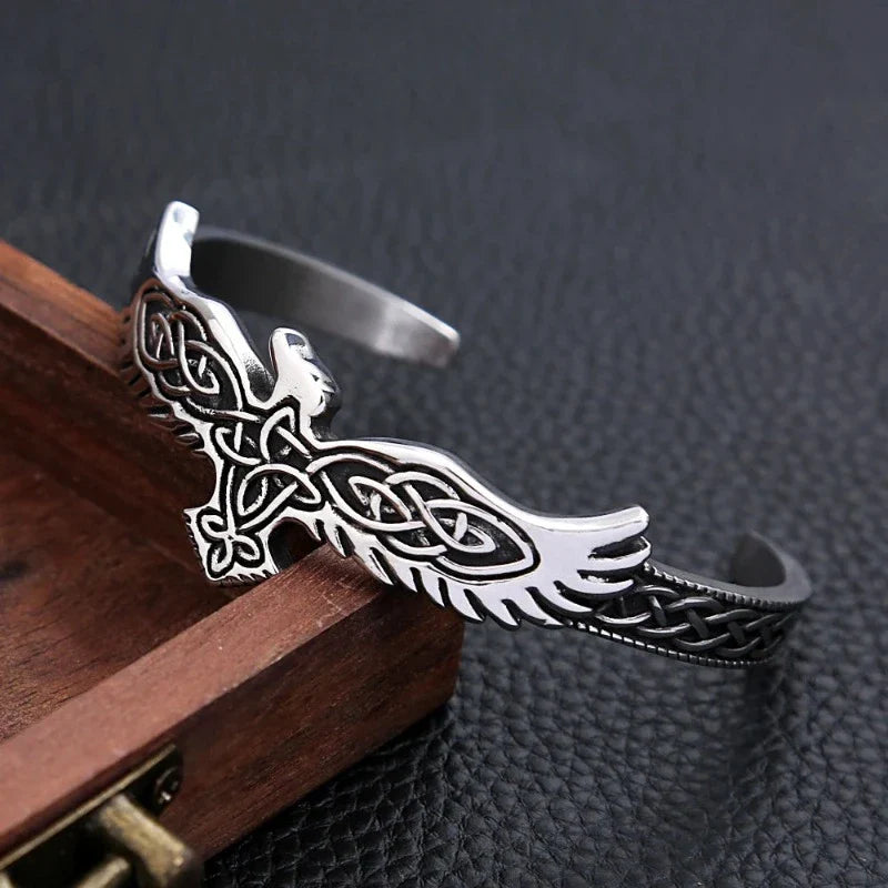 Silver Eagle Curb Bracelet