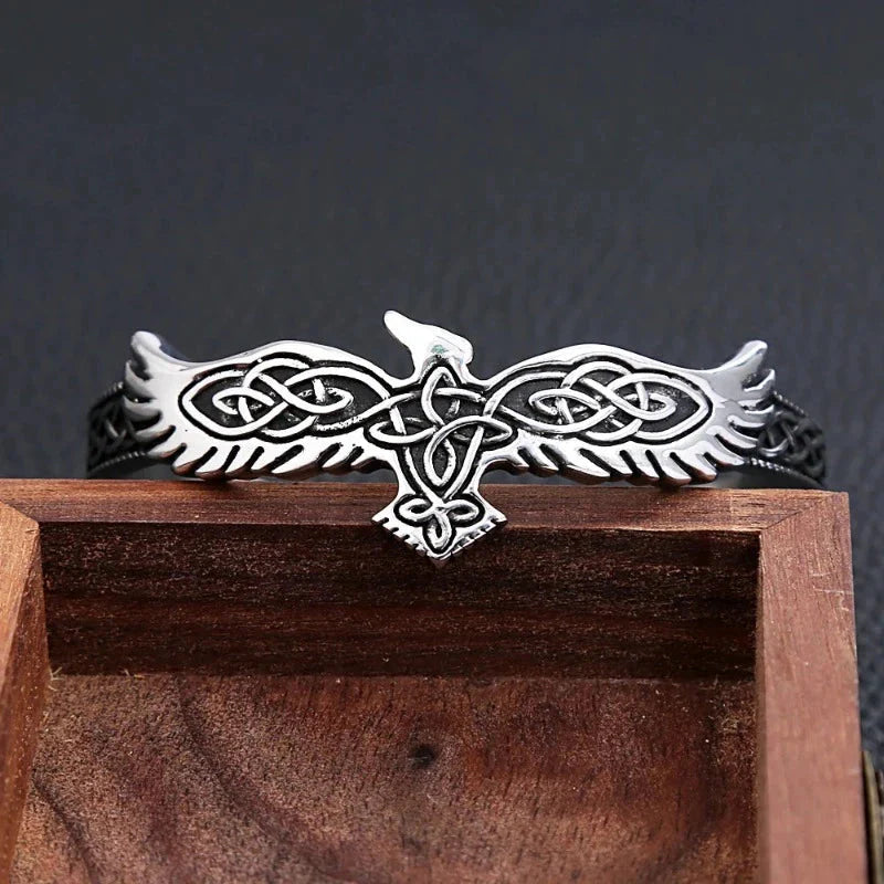 Silver Eagle Curb Bracelet