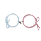 Blue and Rose Couple Magnetic Bracelet