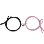 Black and Rose Couple Magnetic Bracelet
