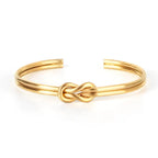 Adjustable knot bracelet for men gold