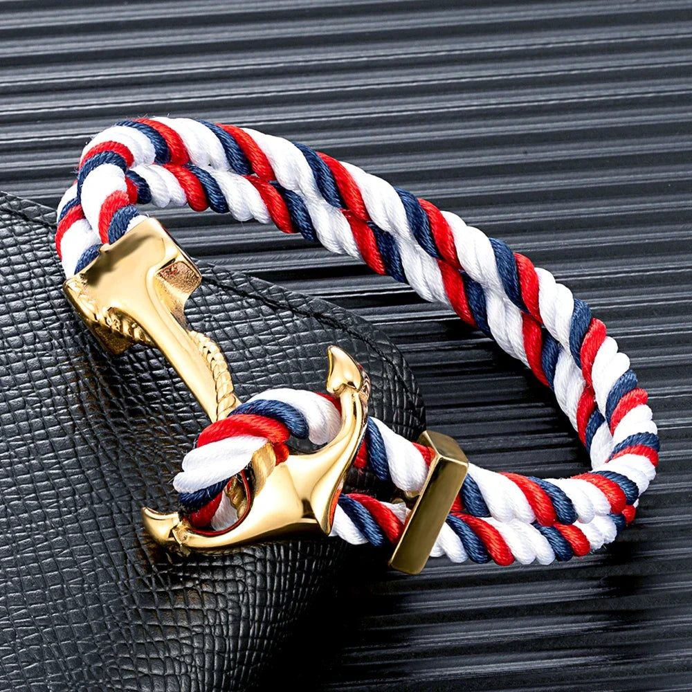 Men's anchor bracelet 