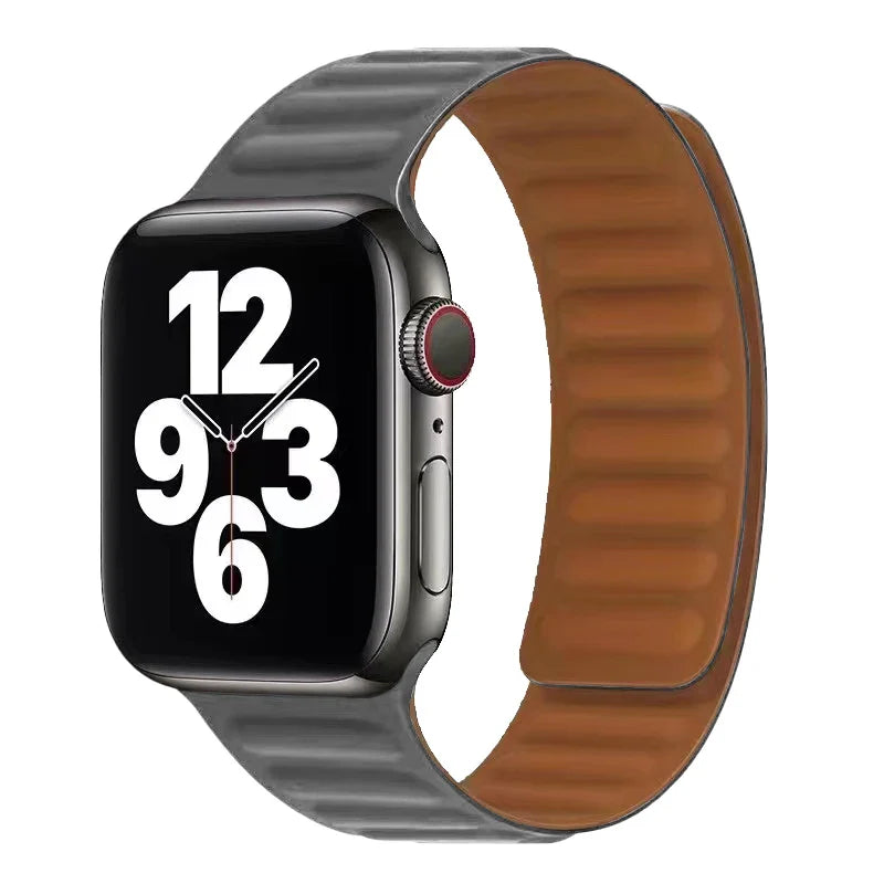 Grey Magnetic Clasp Apple Watch Band