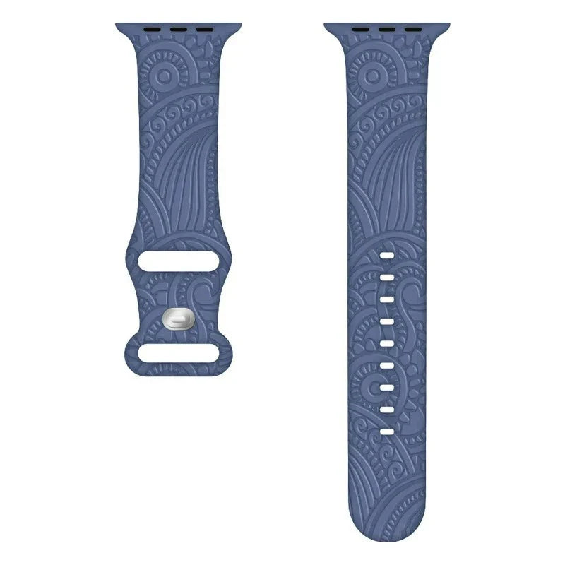 Apple Watch Patterned Strap blue