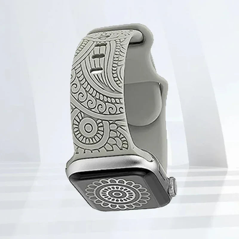 Apple Watch Patterned Strap grey