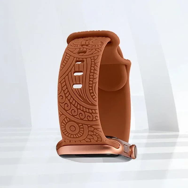 Apple Watch Patterned Strap brown
