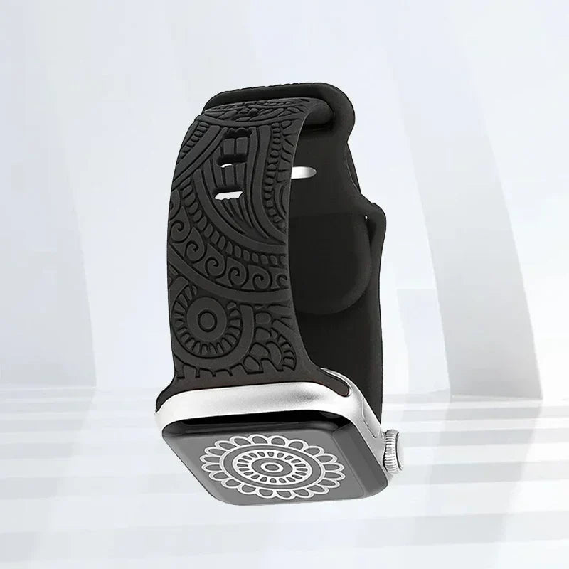 Apple Watch Patterned Strap black