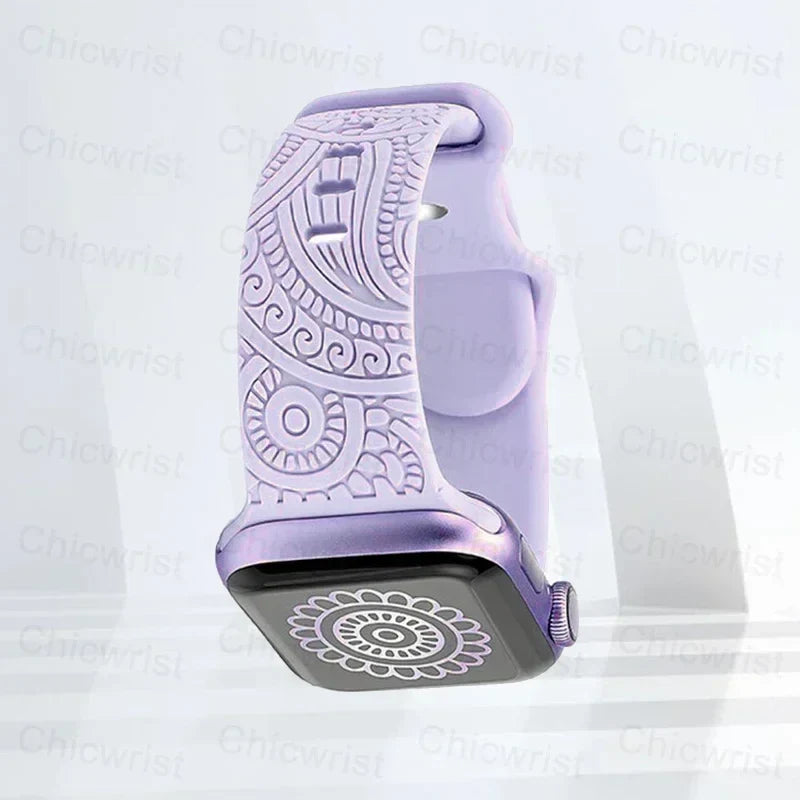 Apple Watch Patterned Strap purple