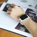 White Apple Watch Sport band