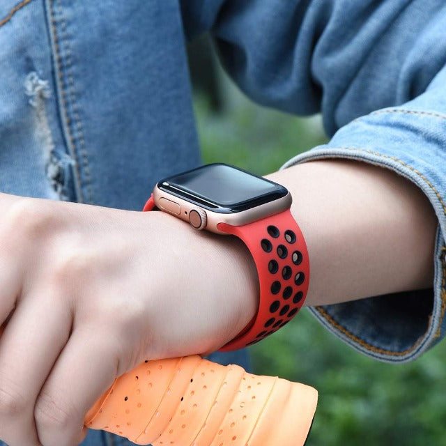 Red Apple Watch Sport band