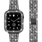 Black diamond Apple Watch bracelet for women