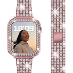 Pink diamond Apple Watch bracelet for women